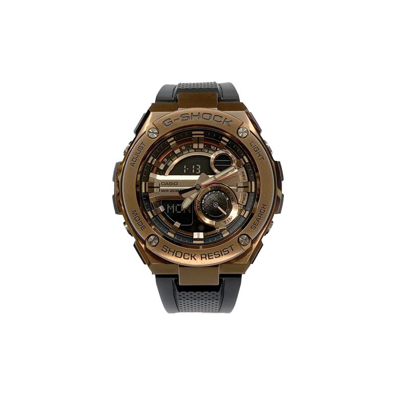 Casio G-STEEL series-disc dual display G-SHOCK layered protective structure mechanical style watch mechanical movement resin strap GST-210B-4A золотий
Casio G-STEEL series-disc dual display G-SHOCK layered protective structure mechanical style watch mechanical movement resin strap GST-210B-4A золотий