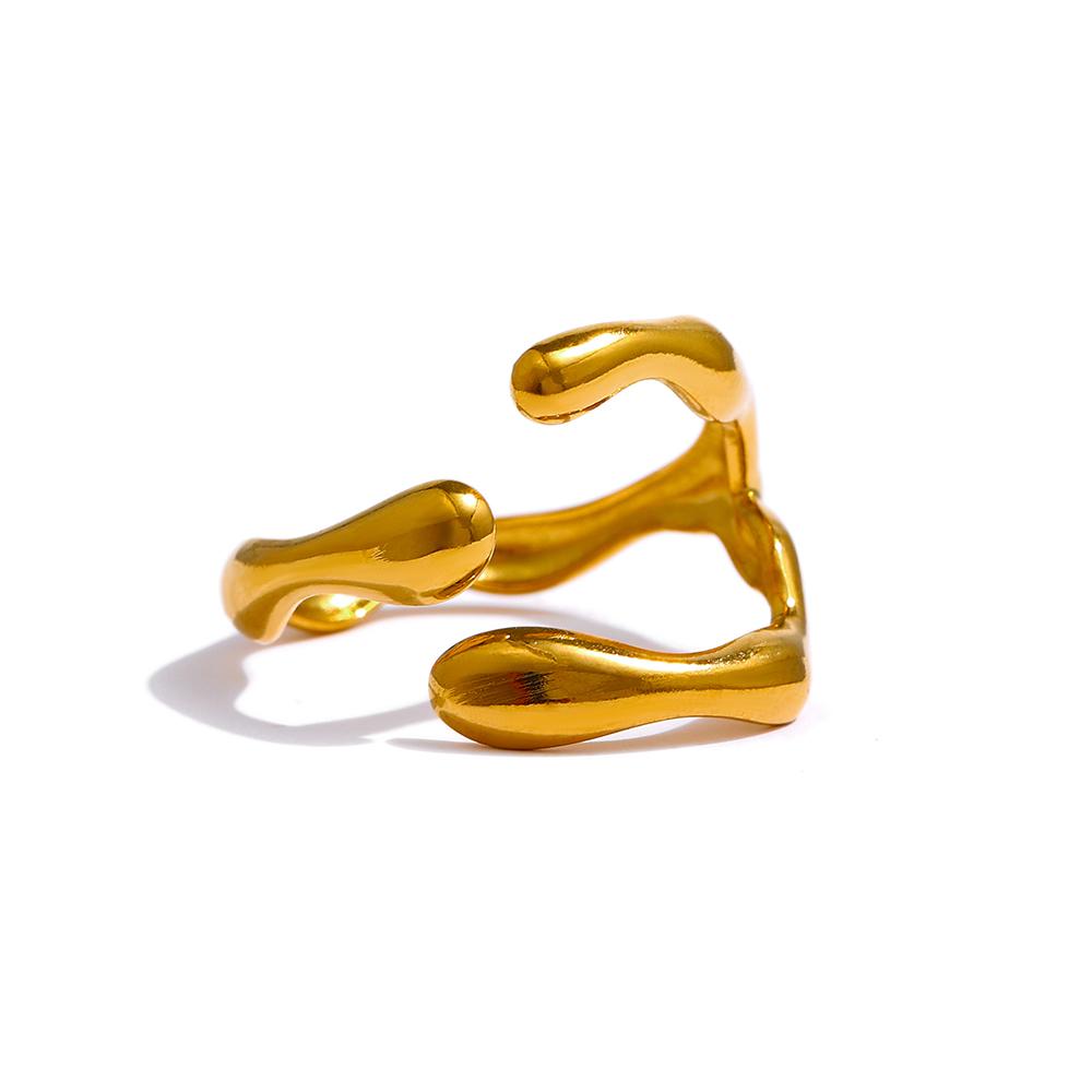 316L Stainless Steel Ring New Design Metalic 18 K PVD Plated Jewelry Trendy Opening Ring Gift Opening
316L Stainless Steel Ring New Design Metalic 18 K PVD Plated Jewelry Trendy Opening Ring Gift Opening