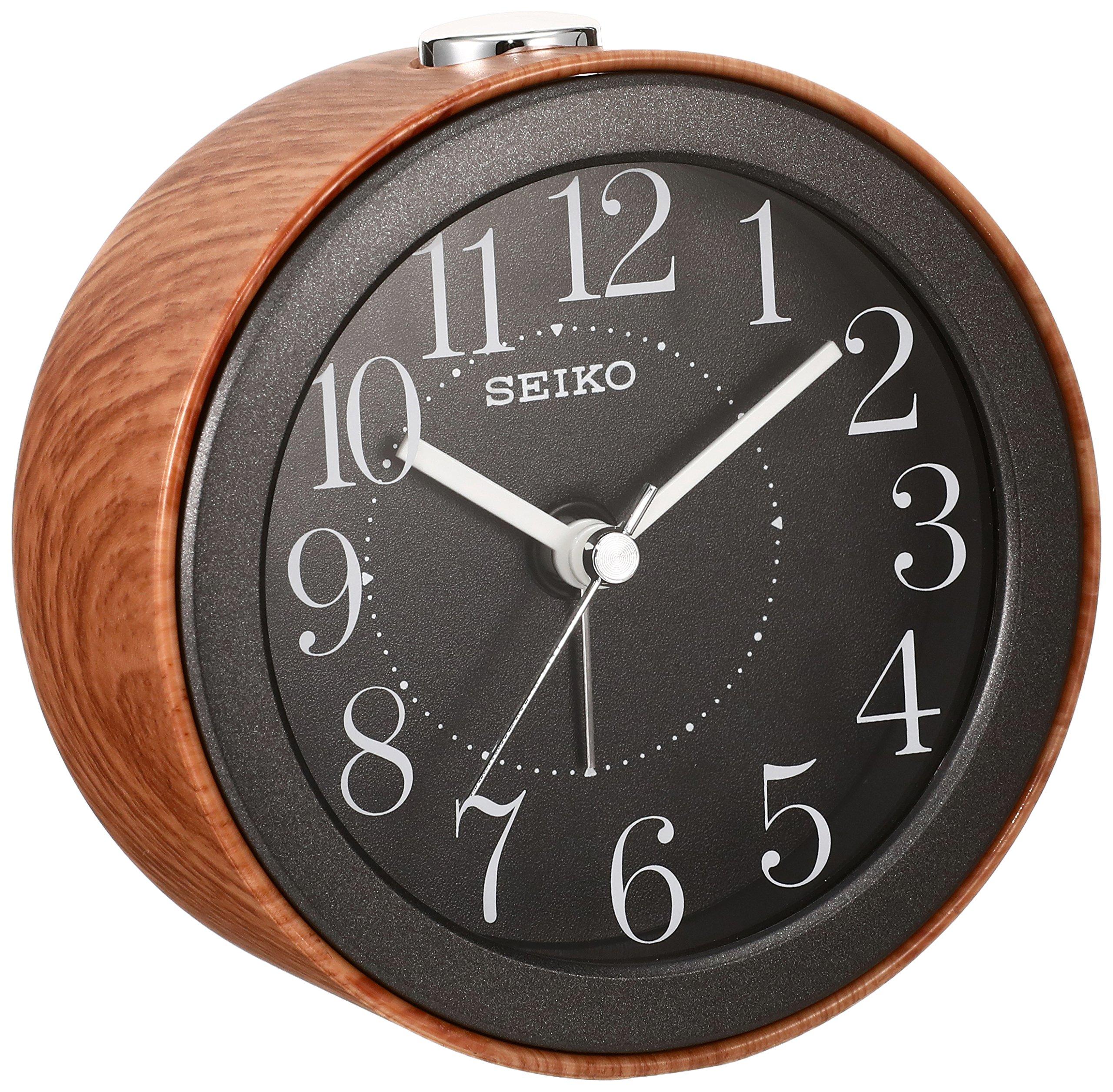 Часы-будильник Seiko аналоговые темно-коричневые с текстурой дерева KR504A SEIKO
Часы-будильник Seiko аналоговые темно-коричневые с текстурой дерева KR504A SEIKO