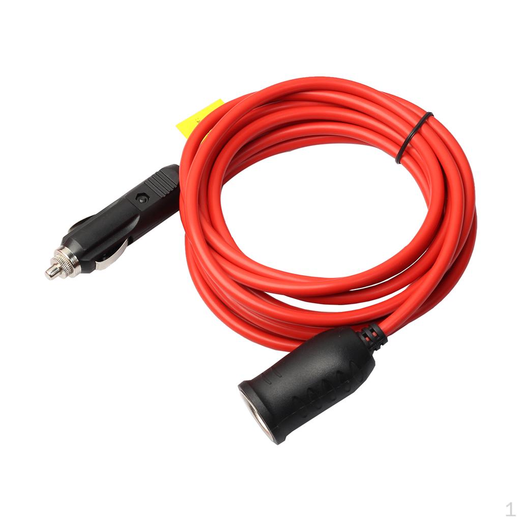 Lighter Extension Cord Cable Heavy Duty 12ft 12V/24V Car Charger with Socket Plug
Lighter Extension Cord Cable Heavy Duty 12ft 12V/24V Car Charger with Socket Plug