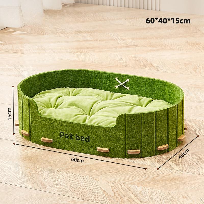 Indoor Cat Bed Pets Mattress Warm Soft Large Cat Beds Thickened Semi Enclosed Oval Nest Cats Dog Universal Sleep Pet Supplies
Indoor Cat Bed Pets Mattress Warm Soft Large Cat Beds Thickened Semi Enclosed Oval Nest Cats Dog Universal Sleep Pet Supplies