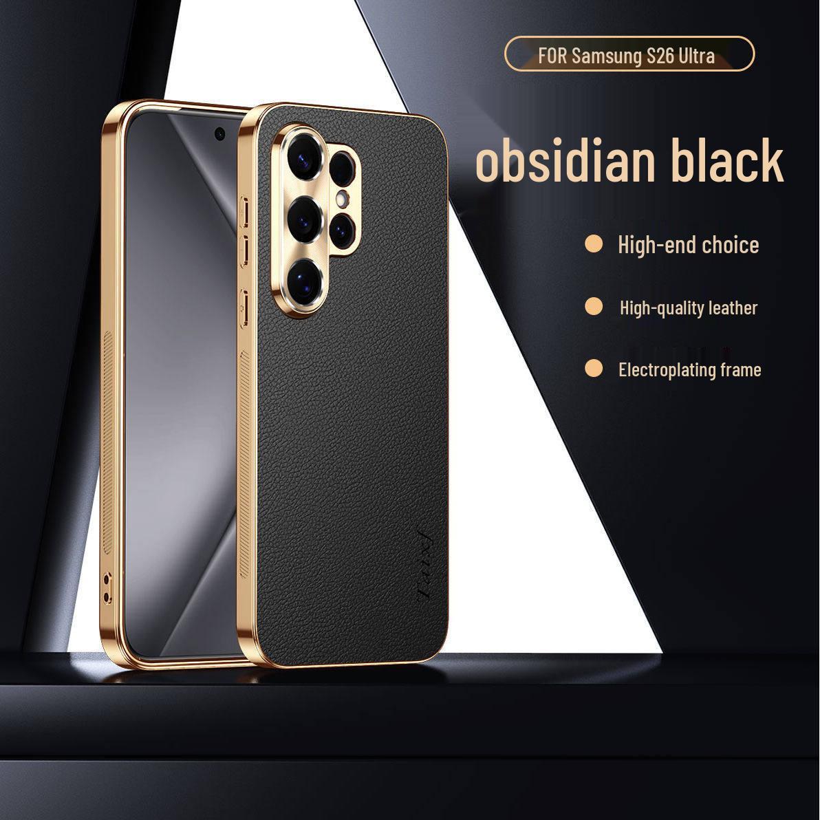 Samsung S26 Ultra/S25 Plus Electroplated Lychee Leather Phone Case - Full Coverage and Anti-drop Protection for Men Samsung S25 FE
Samsung S26 Ultra/S25 Plus Electroplated Lychee Leather Phone Case - Full Coverage and Anti-drop Protection for Men Samsung S25 FE