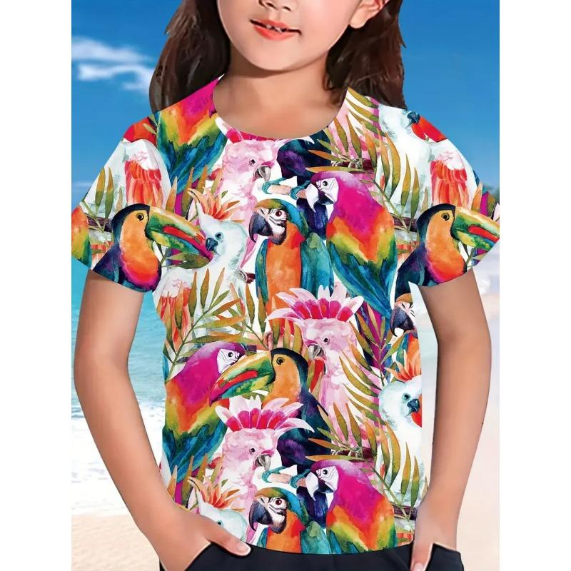 Детские футболки Летняя детская одежда с рисунками животных и растений Повседневная свободная футболка с короткими рукавами Верх 170
Детские футболки Летняя детская одежда с рисунками животных и растений Повседневная свободная футболка с короткими рукавами Верх 170