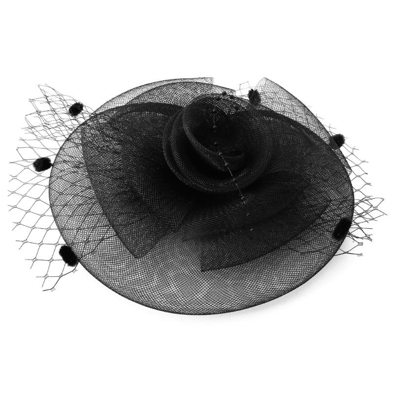 Fashionable Mesh Veil Headpiece Comfortable Hair Accessory Hat Clip Headwear for Themed Parties Weddings Daily Wear 1 чорний
Fashionable Mesh Veil Headpiece Comfortable Hair Accessory Hat Clip Headwear for Themed Parties Weddings Daily Wear 1 чорний