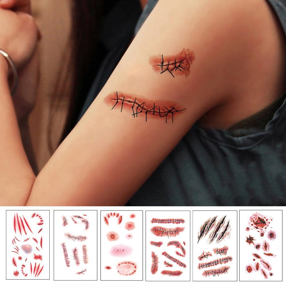 10Sheets Halloween Bloody Wound Tattoo Sticke Scary Waterproof Temporary Tattoo DIY Fake Bloody Wound Scar Party Decoration 2023
10Sheets Halloween Bloody Wound Tattoo Sticke Scary Waterproof Temporary Tattoo DIY Fake Bloody Wound Scar Party Decoration 2023