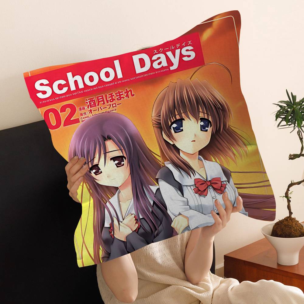 Anime SSchool DDays Katsura Kotonoha Pillow Covers Cartoon Sofa Decorative Home Doublesided Printing Short Plush Cute 30x30 cm
Anime SSchool DDays Katsura Kotonoha Pillow Covers Cartoon Sofa Decorative Home Doublesided Printing Short Plush Cute 30x30 cm
