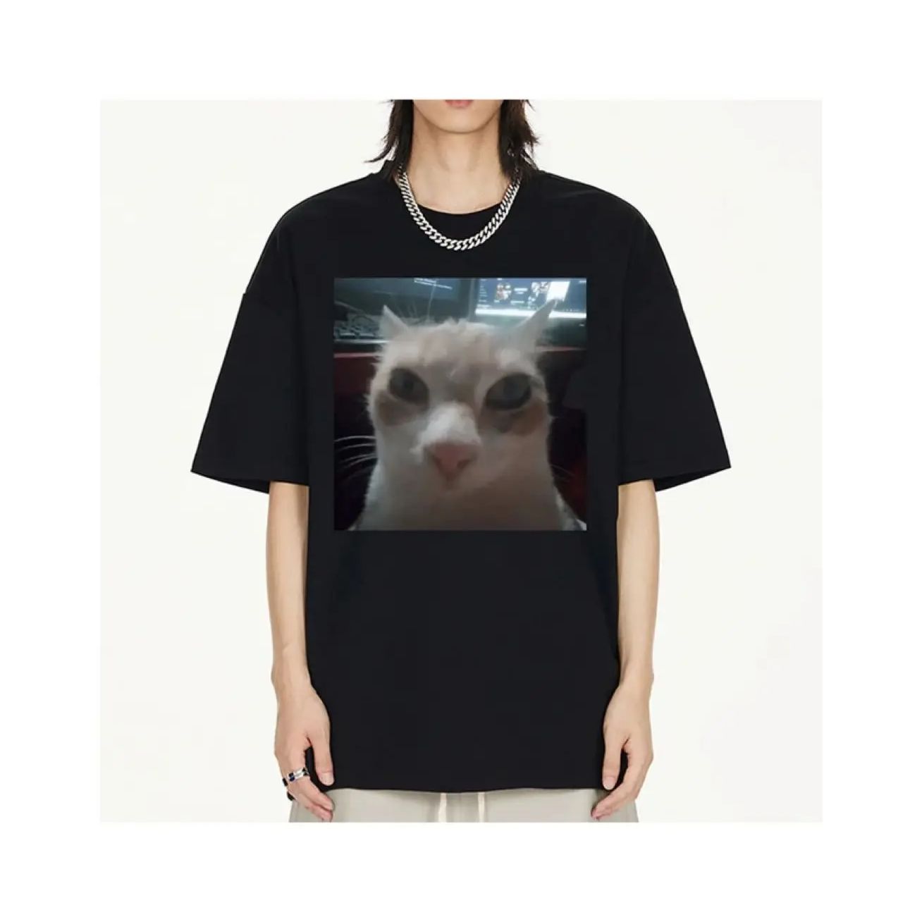 Смішний El Gato Meme Сумний плачучий кіт Манчкін Кітті Мем Модна графічна футболка Чоловіки Жінки Harajuku Streetwear Футболки Вільна футболка M білий
Смішний El Gato Meme Сумний плачучий кіт Манчкін Кітті Мем Модна графічна футболка Чоловіки Жінки Harajuku Streetwear Футболки Вільна футболка M білий