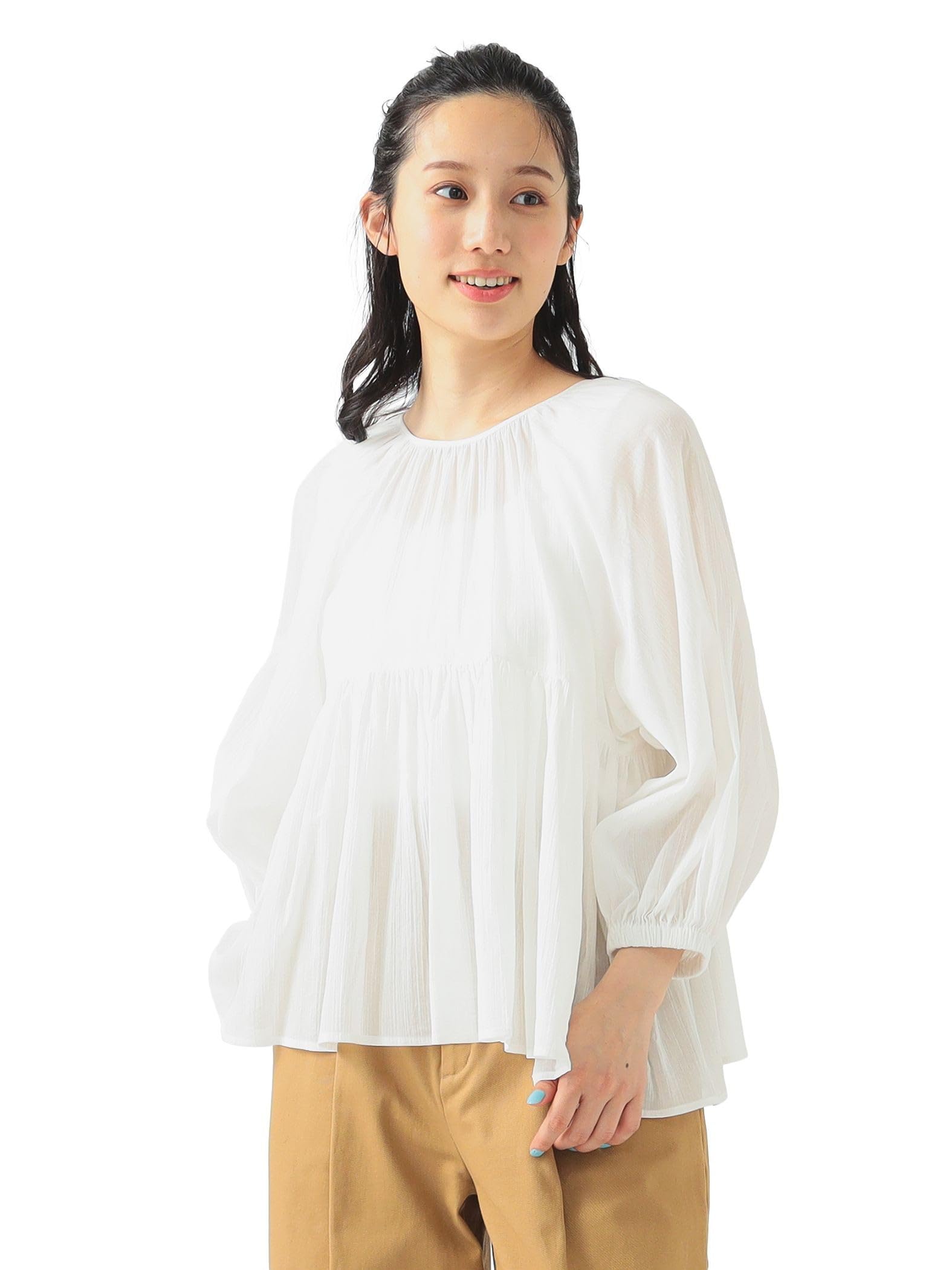 B:MING LIFE STORE by BEAMS Women s 2-Way Gathered Blouse (S-M) OFF_WHT M
B:MING LIFE STORE by BEAMS Women s 2-Way Gathered Blouse (S-M) OFF_WHT M