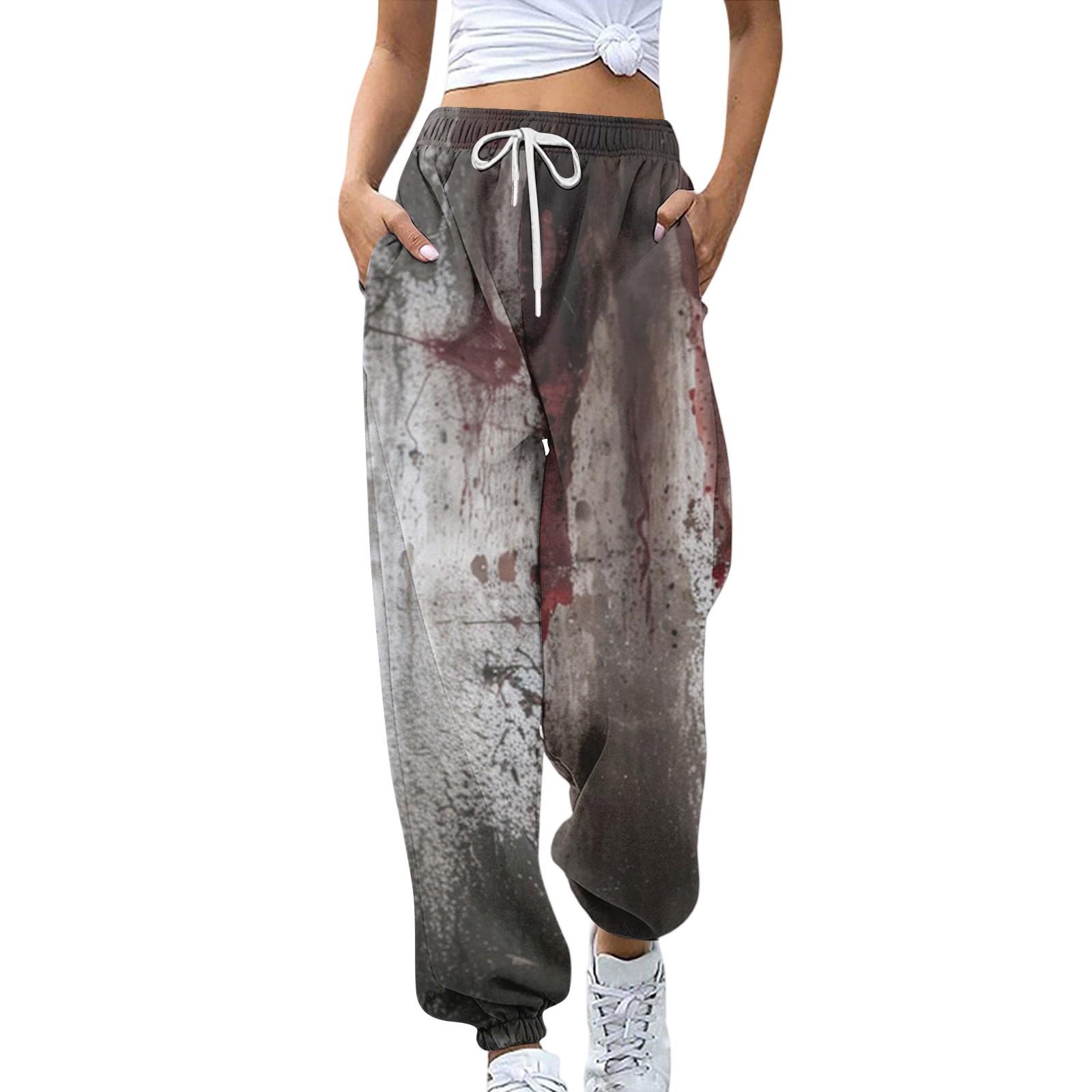 Женские спортивные штаны Эластичный пояс Кулиска Повседневные брюки Принт на Хэллоуин Брюки с карманами S фиолетовый
Женские спортивные штаны Эластичный пояс Кулиска Повседневные брюки Принт на Хэллоуин Брюки с карманами S фиолетовый