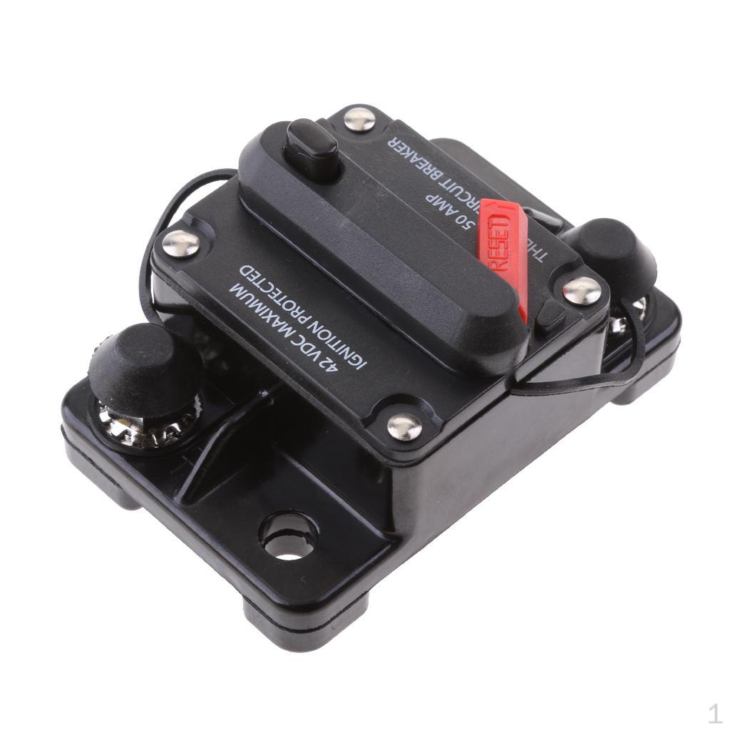 50 Amp Manual Circuit Breaker Switch 12V-42V Car SUV Marine Boat
50 Amp Manual Circuit Breaker Switch 12V-42V Car SUV Marine Boat