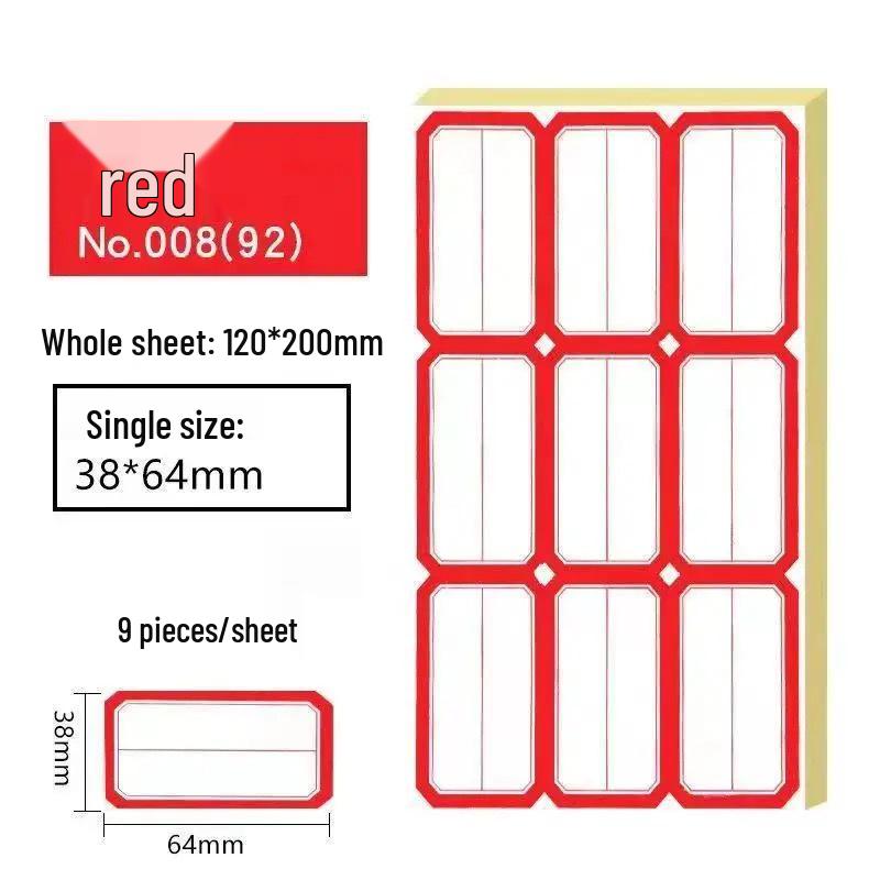 Waterproof Self-Adhesive Sticky Note Labels: Small Size, Durable, Handwritten Name & Price Tags for Records
Waterproof Self-Adhesive Sticky Note Labels: Small Size, Durable, Handwritten Name & Price Tags for Records
