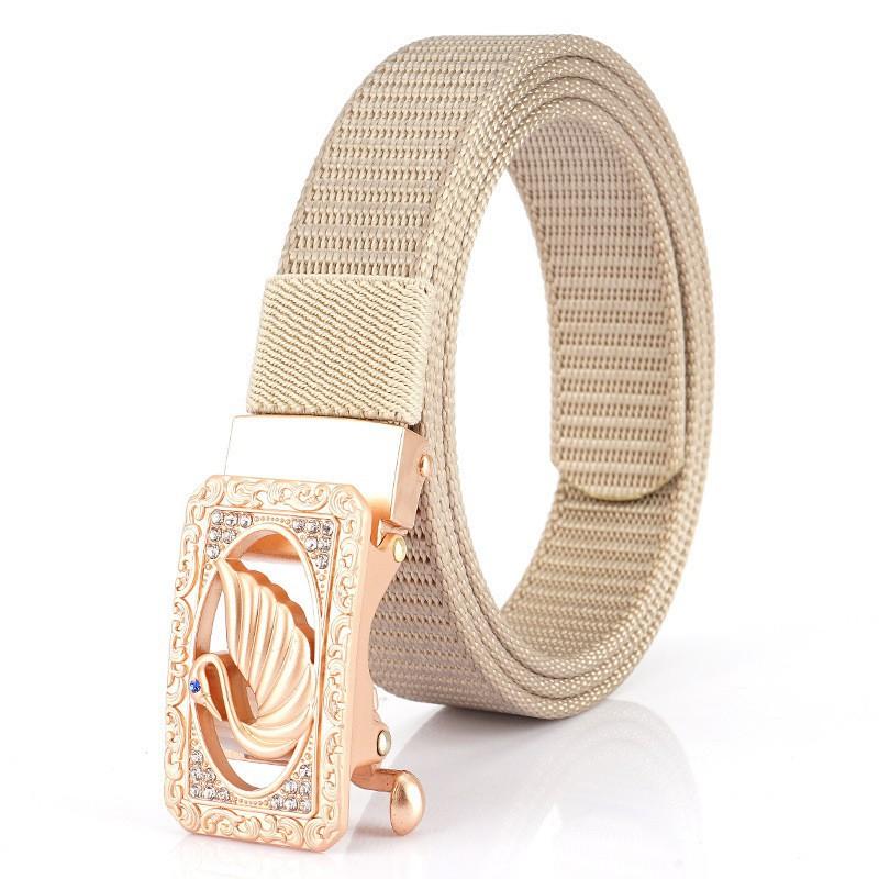 Young Lady Casual Fashionable Nylon Belt Toothless Alloy Automatic Buckle All-match Outdoor 110cm
Young Lady Casual Fashionable Nylon Belt Toothless Alloy Automatic Buckle All-match Outdoor 110cm