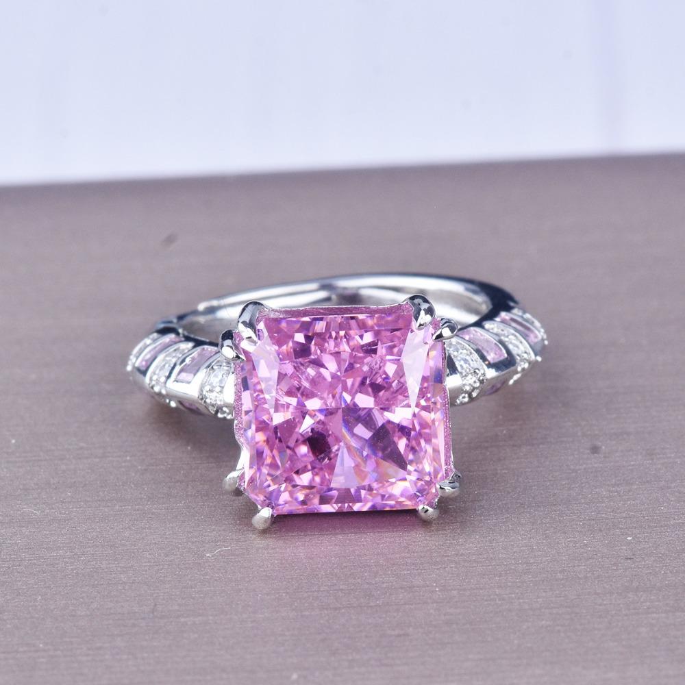 Luxury Cubic Zirconia Ice Cut Ring High Carbon Diamond Aquamarine Pink Diamond Elegant Simple Jewelry for Women opening adjustable
Luxury Cubic Zirconia Ice Cut Ring High Carbon Diamond Aquamarine Pink Diamond Elegant Simple Jewelry for Women opening adjustable
