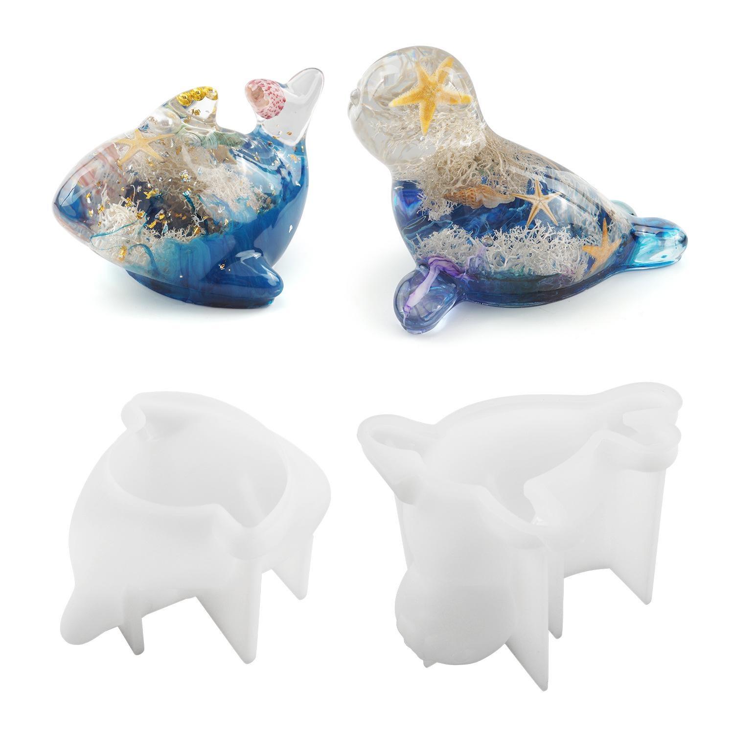 DIY Crystal Epoxy Resin Mold Marine Animals Dolphins Seals Three-dimensional Marine Mirror Silicone Mold 01
DIY Crystal Epoxy Resin Mold Marine Animals Dolphins Seals Three-dimensional Marine Mirror Silicone Mold 01