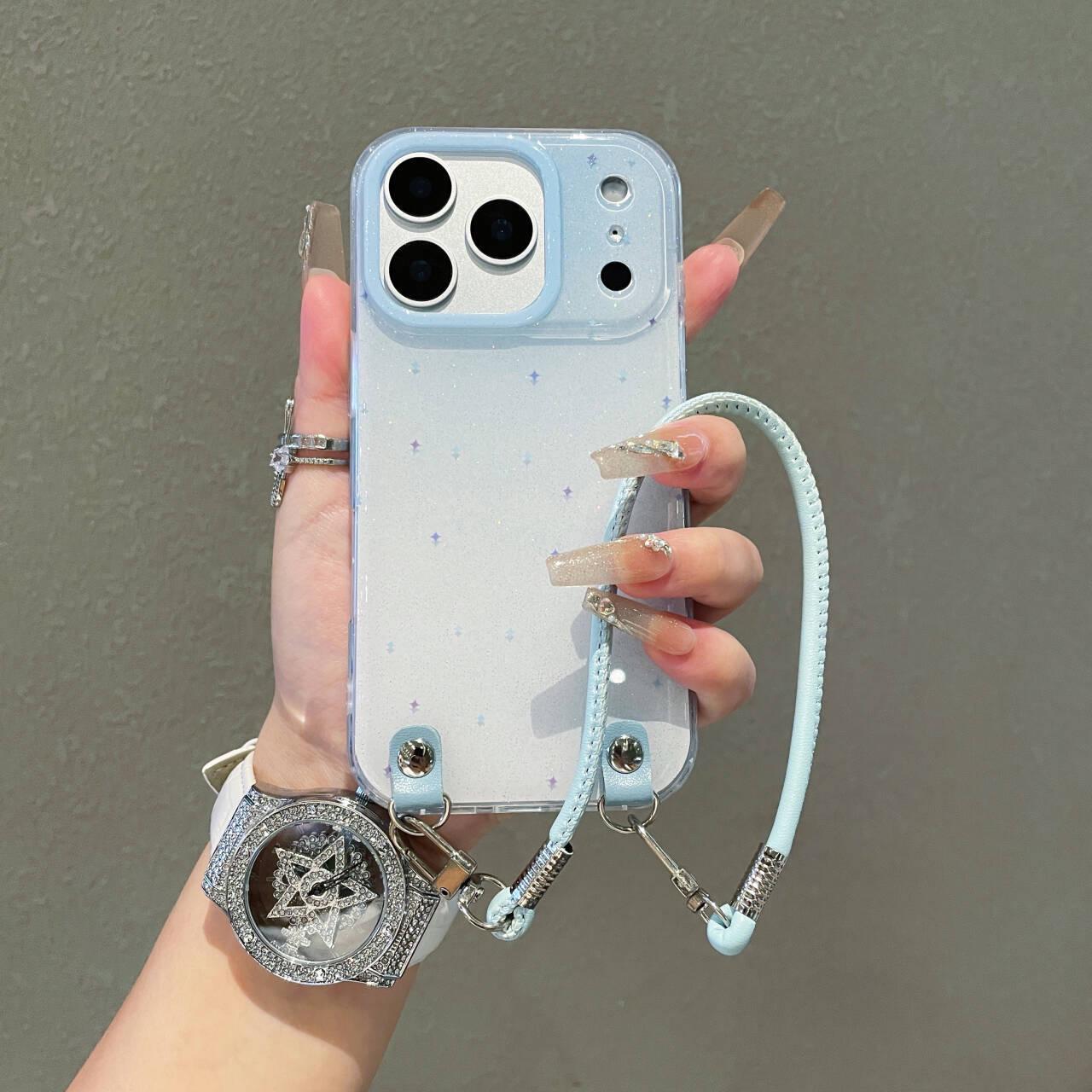 Двошаровий протиударний чохол для iPhone 16 Pro Max з ремінцем, колір омбре - Підходить для серій 15PM/17. iPhone 15 Pro
Двошаровий протиударний чохол для iPhone 16 Pro Max з ремінцем, колір омбре - Підходить для серій 15PM/17. iPhone 15 Pro