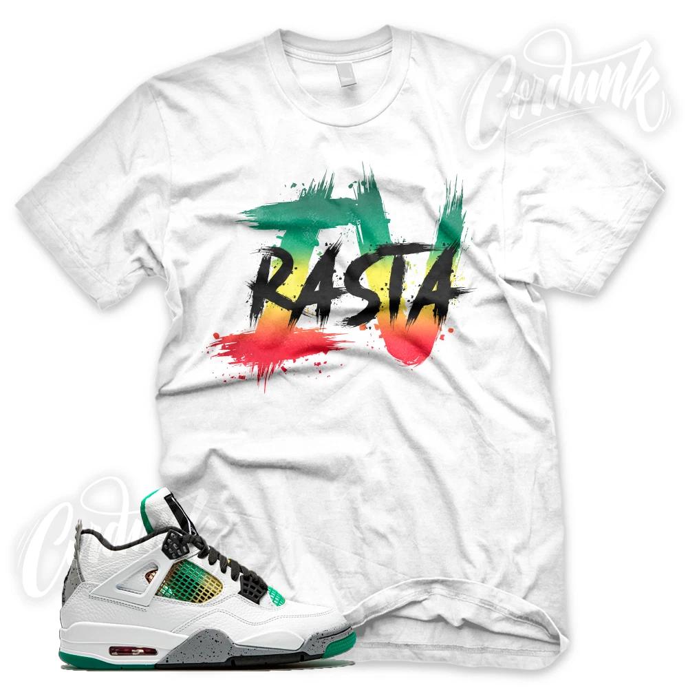 White RASTA IV Sneaker T Shirt for J1 4 Rasta Lucid Green Carnival Multi 4XL
White RASTA IV Sneaker T Shirt for J1 4 Rasta Lucid Green Carnival Multi 4XL