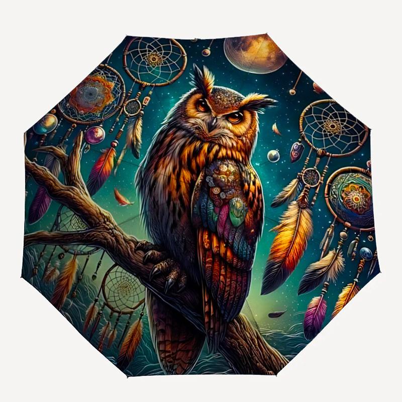 1pc Owl Dreamcatcher Auto Folding Umbrella, Sturdy And Durable Automatic Folding Umbrella with 8 Ribs, Convenient for Outdoor Use186
1pc Owl Dreamcatcher Auto Folding Umbrella, Sturdy And Durable Automatic Folding Umbrella with 8 Ribs, Convenient for Outdoor Use186