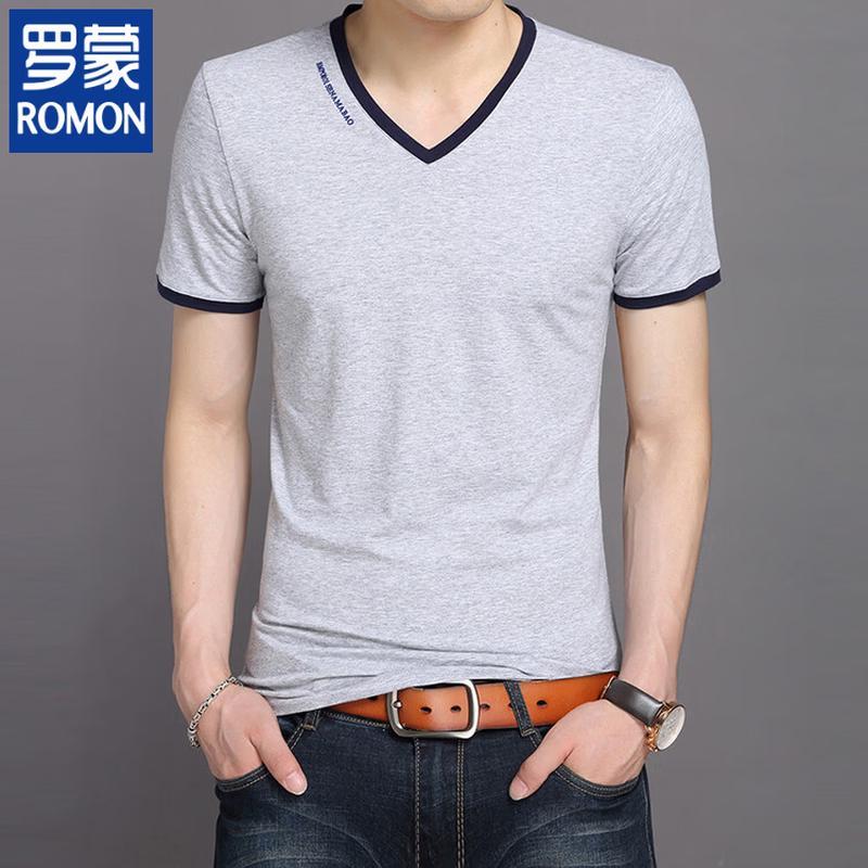 ROMON Men s Slim-Fit V-Neck Short Sleeve T-Shirt 2XL
ROMON Men s Slim-Fit V-Neck Short Sleeve T-Shirt 2XL