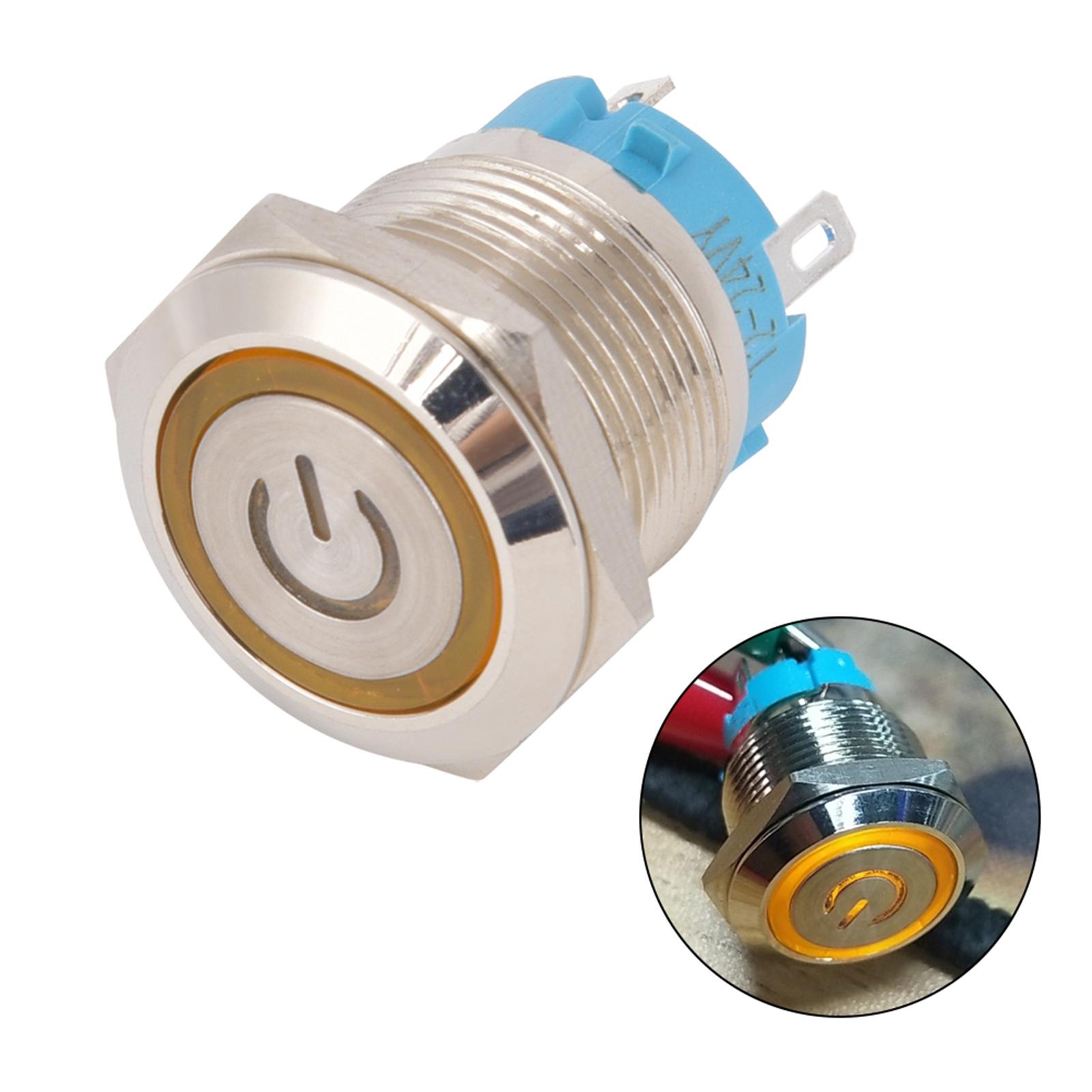 2 шт. Кнопковий перемикач 4 контакти 19 мм Кругла пласка головка Корпус з нержавіючої сталі зі світлом IP65
2 шт. Кнопковий перемикач 4 контакти 19 мм Кругла пласка головка Корпус з нержавіючої сталі зі світлом IP65