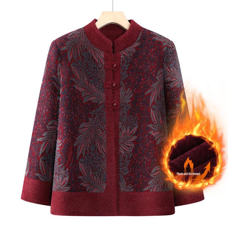 Зимнее пальто бабушки с флисовой подкладкой и утеплителем - Теплая хлопковая куртка для пожилых женщин 2XL 95-110 jin
Зимнее пальто бабушки с флисовой подкладкой и утеплителем - Теплая хлопковая куртка для пожилых женщин 2XL 95-110 jin