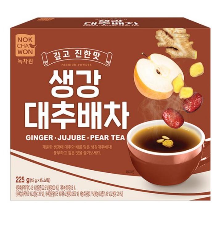 Ginger Jujube Pear Herbal Tea 15 Sticks 1 box
Ginger Jujube Pear Herbal Tea 15 Sticks 1 box