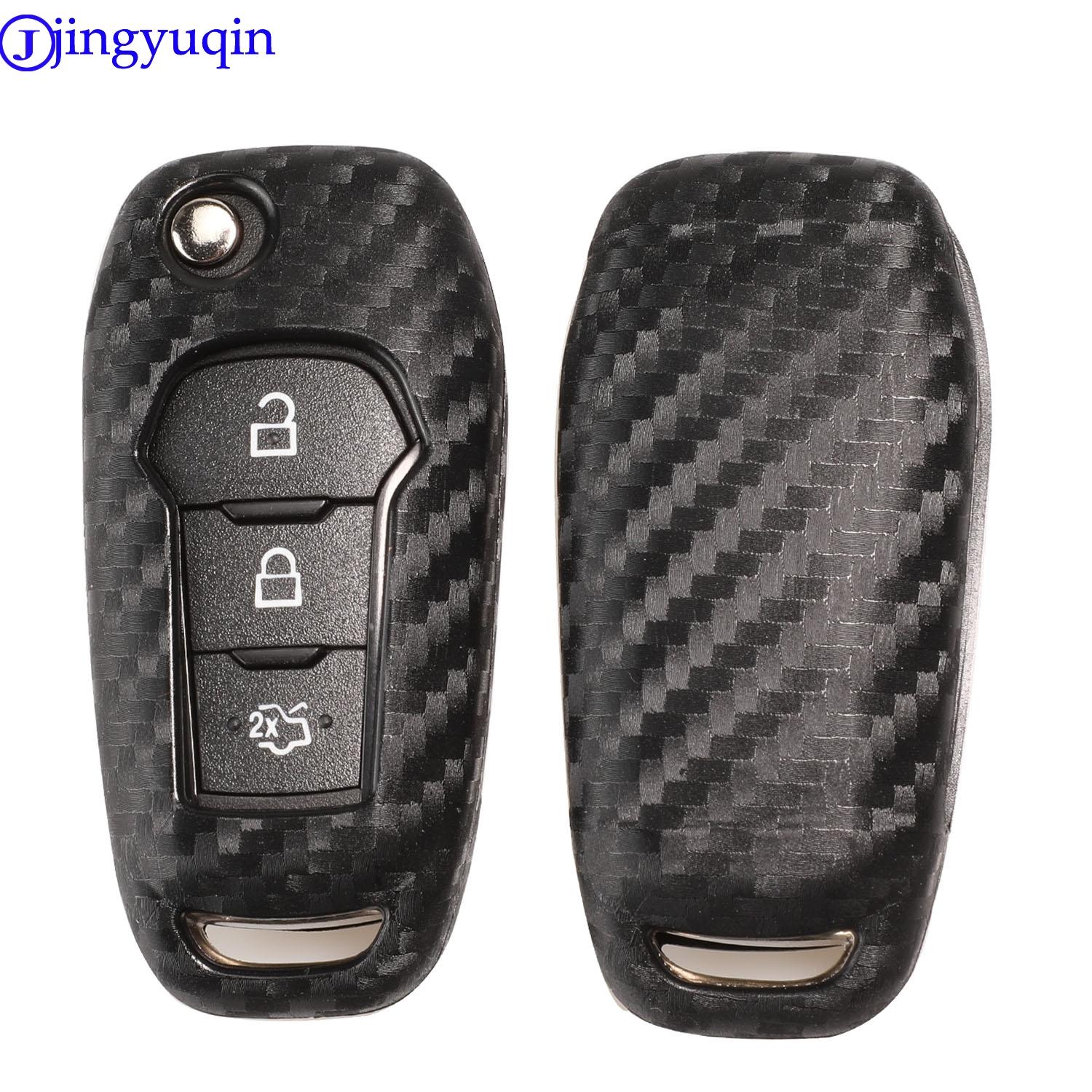 jingyuqin Carbon Fiber Patten Soft Silicone Car Key Case Cover For Ford Everest Explorer Edge Focus Kuga Accessories Car-Styling
jingyuqin Carbon Fiber Patten Soft Silicone Car Key Case Cover For Ford Everest Explorer Edge Focus Kuga Accessories Car-Styling