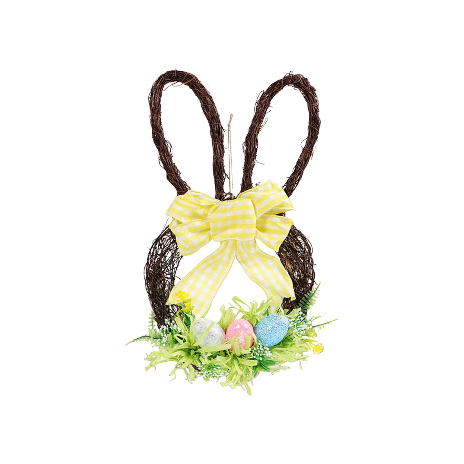 Easter Bunny Shape Natural Rattan Berry Egg Decoration Egg Door Hanging Background Decoration Wreath One Size
Easter Bunny Shape Natural Rattan Berry Egg Decoration Egg Door Hanging Background Decoration Wreath One Size