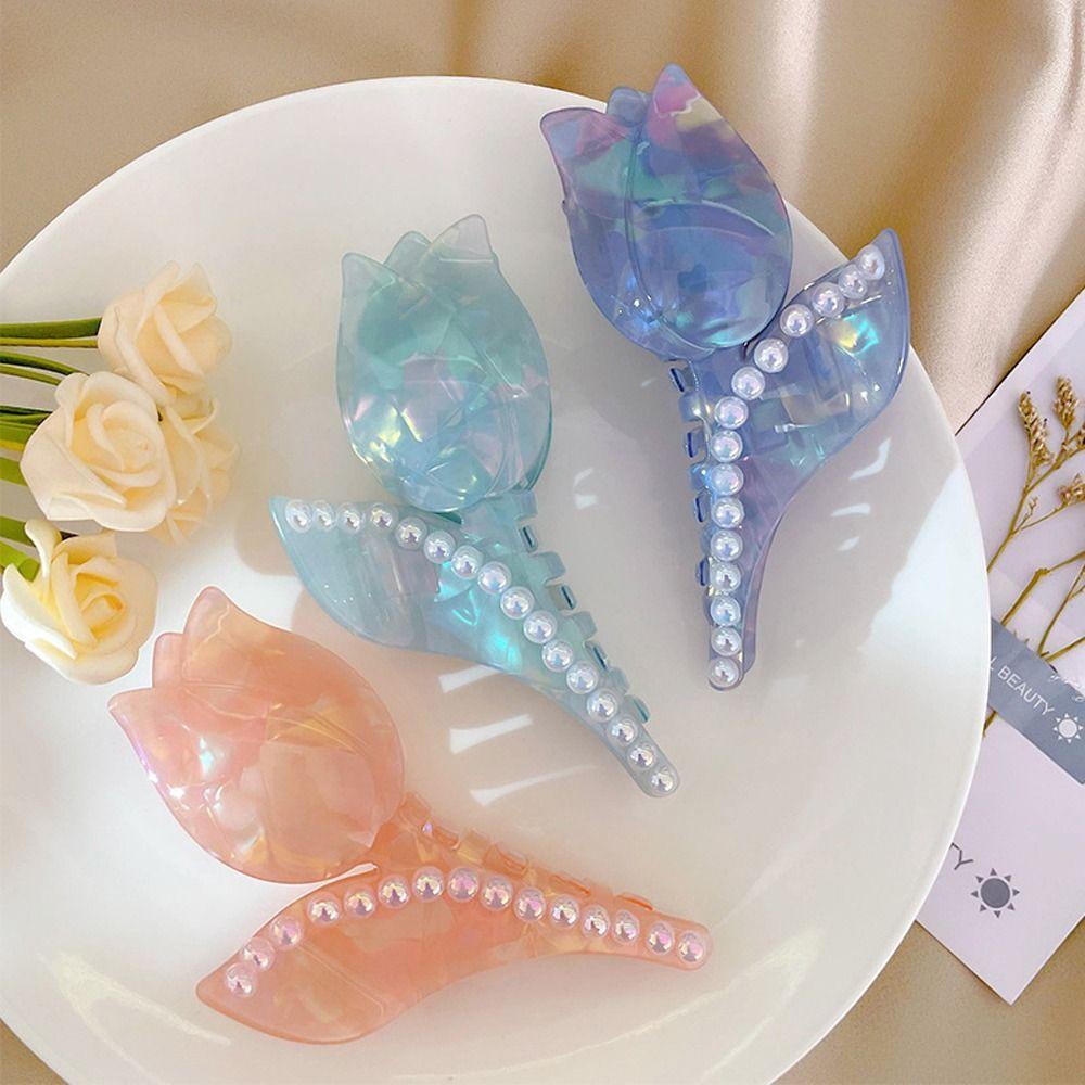 Flower For Girls Pearl Acetate Korean Ponytail Holder Hairgrip Tulip Hair Claws Women Shark Clip синий
Flower For Girls Pearl Acetate Korean Ponytail Holder Hairgrip Tulip Hair Claws Women Shark Clip синий