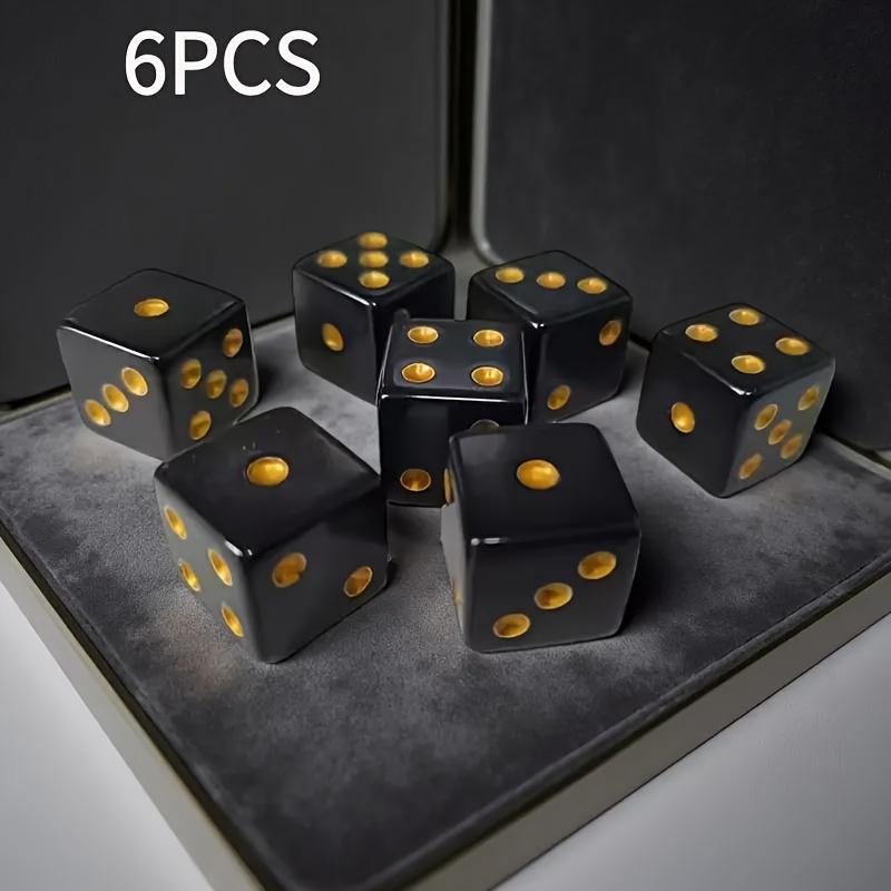 6Pcs Black & Golden Dice, Premium Tabletop Game Dice, Classic Board Game Accessories for Family Party Entertainment чёрный
6Pcs Black & Golden Dice, Premium Tabletop Game Dice, Classic Board Game Accessories for Family Party Entertainment чёрный