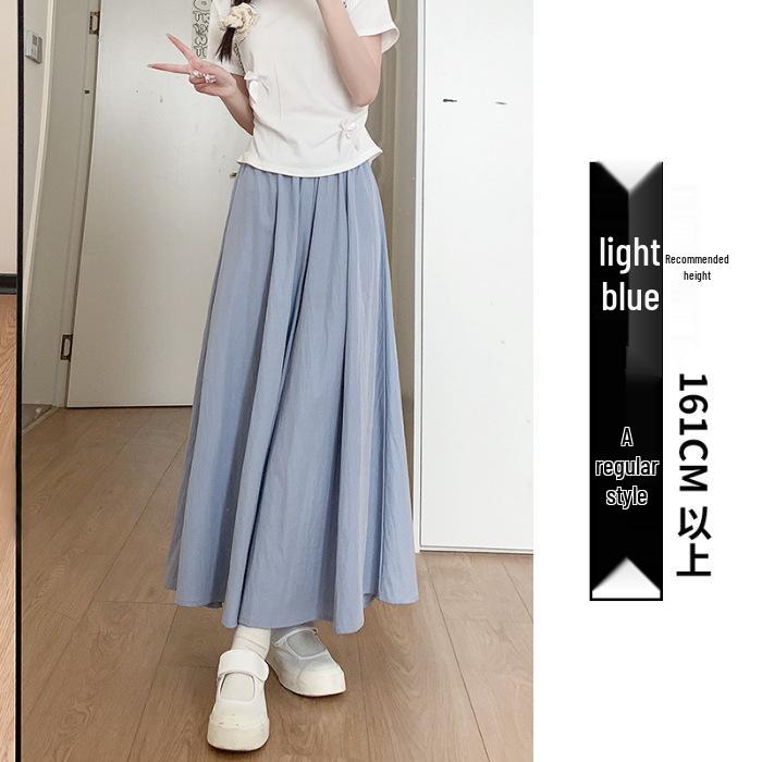 Маленькие кюлоты А-силуэта с высокой талией, стройнящие, 2024: Женские летние тонкие брюки с широкими штанинами M (Recommended 95-110 jin) светло-синий
Маленькие кюлоты А-силуэта с высокой талией, стройнящие, 2024: Женские летние тонкие брюки с широкими штанинами M (Recommended 95-110 jin) светло-синий