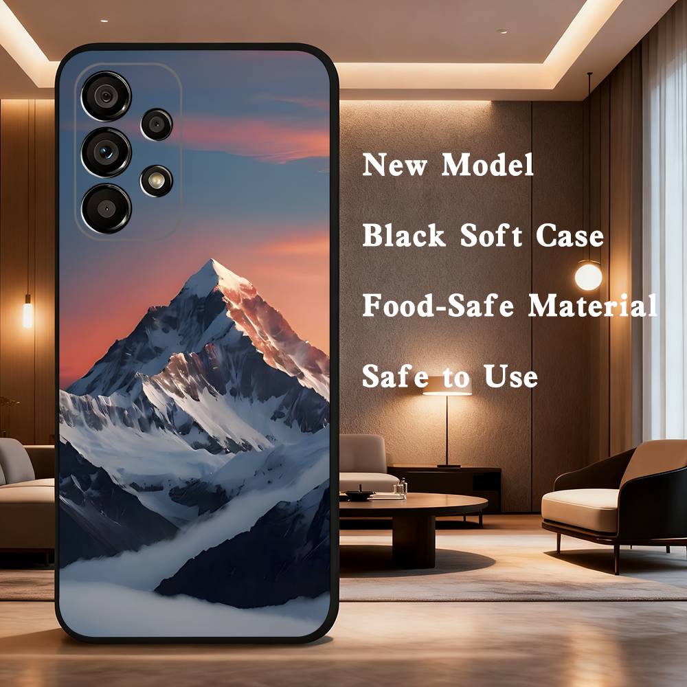 Snow Mountain Scenery Design Phone Case For Samsung Galaxy A73,31,8,9,53,32,72,41,J7,52,71,22,Note Soft Black Silicone Cover SamsungA51
Snow Mountain Scenery Design Phone Case For Samsung Galaxy A73,31,8,9,53,32,72,41,J7,52,71,22,Note Soft Black Silicone Cover SamsungA51