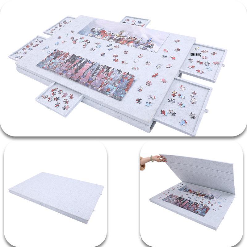 Фетровая доска для сортировки пазлов с 6 ящиками - Нескользящая, Складная, Наклонная Детский мольберт.
Фетровая доска для сортировки пазлов с 6 ящиками - Нескользящая, Складная, Наклонная Детский мольберт.