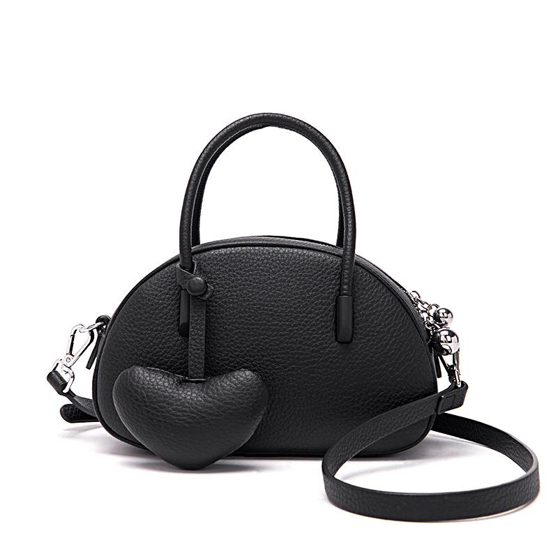 Vintage Soft Leather Boston Pillow Bag 2024 Textured Lychee Pattern Handbag Semi-Circular Shell Bag Shoulder Underarm Bag чорний
Vintage Soft Leather Boston Pillow Bag 2024 Textured Lychee Pattern Handbag Semi-Circular Shell Bag Shoulder Underarm Bag чорний