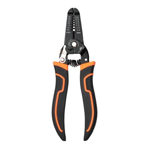 VANJOIN Wire Stripper, Hand Tool for 0.6-2.6mm (22-10AWG) Copper Wire Strippers, Multi-Function Wire Stripper with Professional Non-Slip Grip and Dura
VANJOIN Wire Stripper, Hand Tool for 0.6-2.6mm (22-10AWG) Copper Wire Strippers, Multi-Function Wire Stripper with Professional Non-Slip Grip and Dura