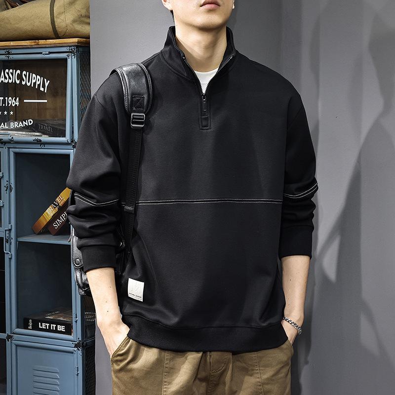 2025 Autumn Men s Retro Patchwork Half-Zip Stand-Up Collar Heavyweight Loose Long-Sleeve POLO Shirt M fits 100-120 jin чорний
2025 Autumn Men s Retro Patchwork Half-Zip Stand-Up Collar Heavyweight Loose Long-Sleeve POLO Shirt M fits 100-120 jin чорний
