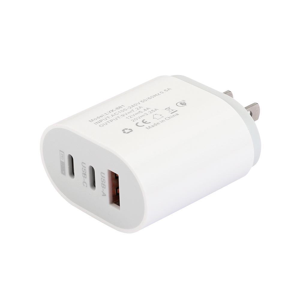 Type-C Multi-Port Charger: 2A USB + 2PD Travel Adapter (US/EU Specs)
Type-C Multi-Port Charger: 2A USB + 2PD Travel Adapter (US/EU Specs)