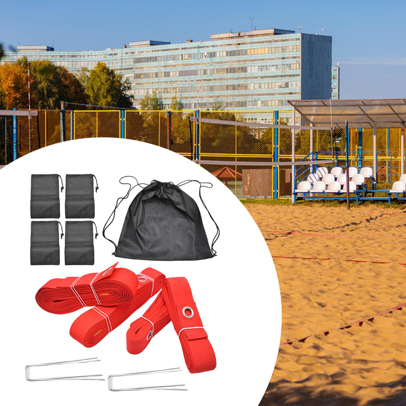 Beach Volleyball Court Boundary Lines Kit Versatile 52.5 ft and 26.2 ft Line червоний
Beach Volleyball Court Boundary Lines Kit Versatile 52.5 ft and 26.2 ft Line червоний