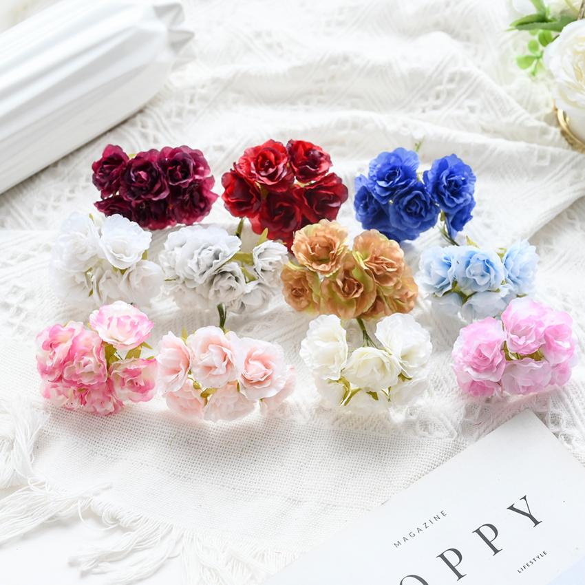 18PCS Artificial Flowers Mini Silk Bouquet Wedding Decorative DIY Wreath Christmas Decoration Vase for Home Garden Scrapbooking 6 Pieces
18PCS Artificial Flowers Mini Silk Bouquet Wedding Decorative DIY Wreath Christmas Decoration Vase for Home Garden Scrapbooking 6 Pieces