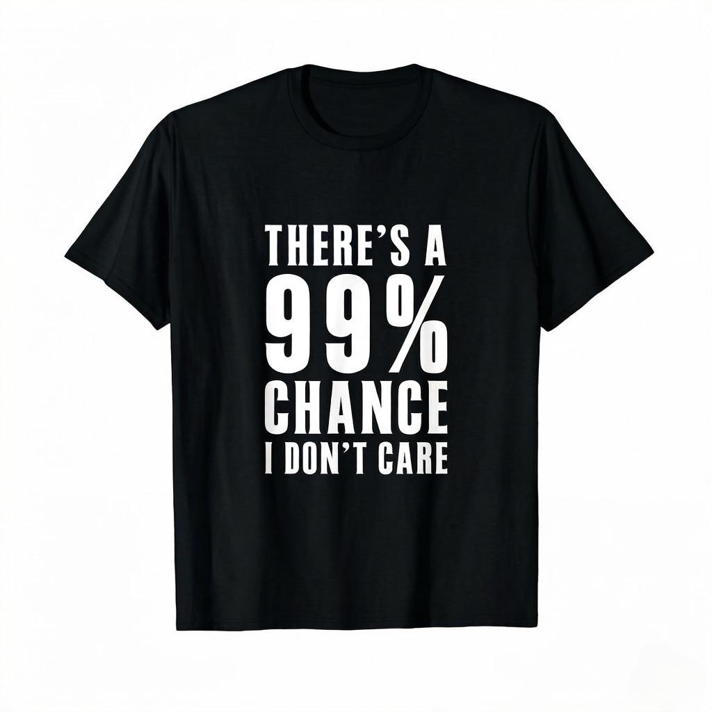 Theres A Chance You Dont Care about Printed Tees Funny Graphic Clothing Gifts Short Sleeves Casual and Comfortable S
Theres A Chance You Dont Care about Printed Tees Funny Graphic Clothing Gifts Short Sleeves Casual and Comfortable S