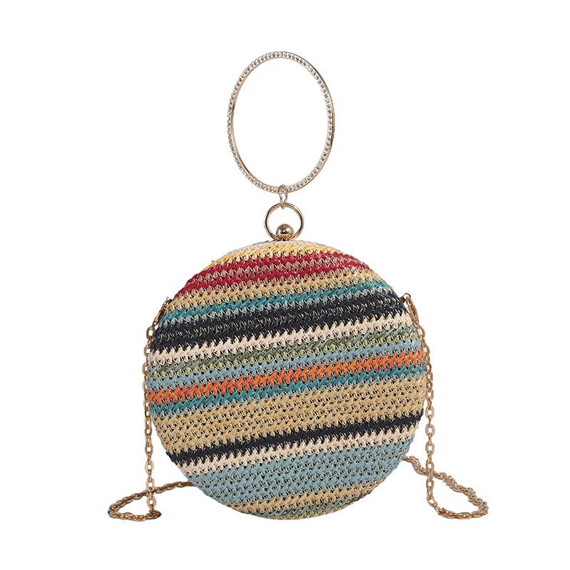 Ring Handle Bag Fashion Straw Bag Designer Woven Handbag Women Cute Basketball Crossbody Summer Beach Mini Phone Bags
Ring Handle Bag Fashion Straw Bag Designer Woven Handbag Women Cute Basketball Crossbody Summer Beach Mini Phone Bags