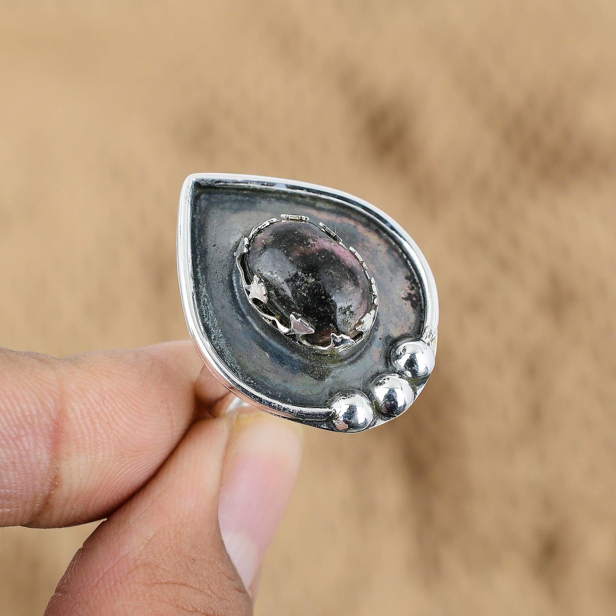 Mothers day Deal 925 Silver Oval Rhodonite Stone Birthday Statement Promise Ring Yes
Mothers day Deal 925 Silver Oval Rhodonite Stone Birthday Statement Promise Ring Yes