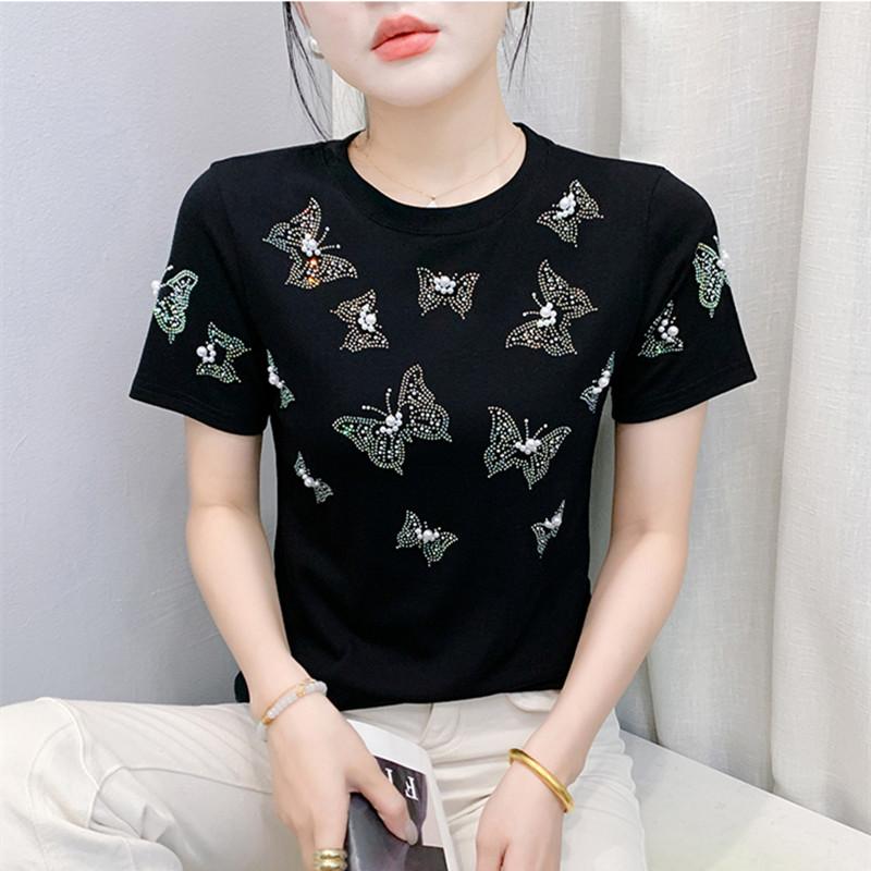 Лето Новая Мода Женские 100% Хлопок Вышивка Бисером Бабочка Дизайнерские Футболки Футболки с Коротким Рукавом Повседневные Женские Топы Рубашки XXL чёрный
Лето Новая Мода Женские 100% Хлопок Вышивка Бисером Бабочка Дизайнерские Футболки Футболки с Коротким Рукавом Повседневные Женские Топы Рубашки XXL чёрный