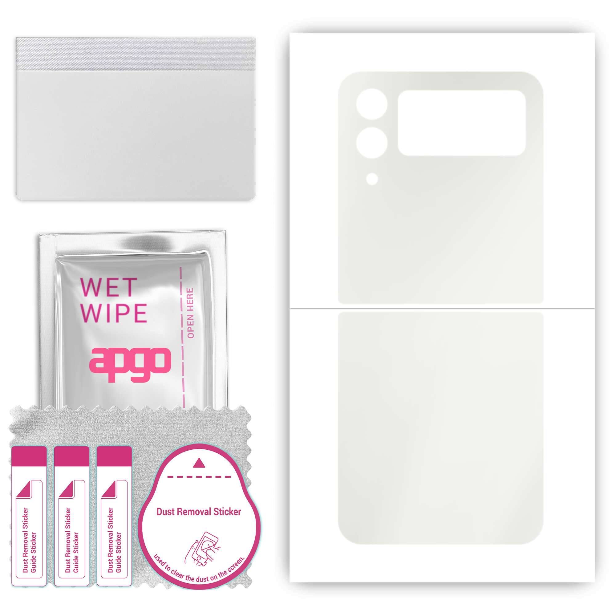 apgo MATTE Protective Skin Sticker for the back compatible with Samsung Galaxy Z Flip4, Wrap Film, Hydrogel Film, Flexible, Soft TPU with positioning
apgo MATTE Protective Skin Sticker for the back compatible with Samsung Galaxy Z Flip4, Wrap Film, Hydrogel Film, Flexible, Soft TPU with positioning
