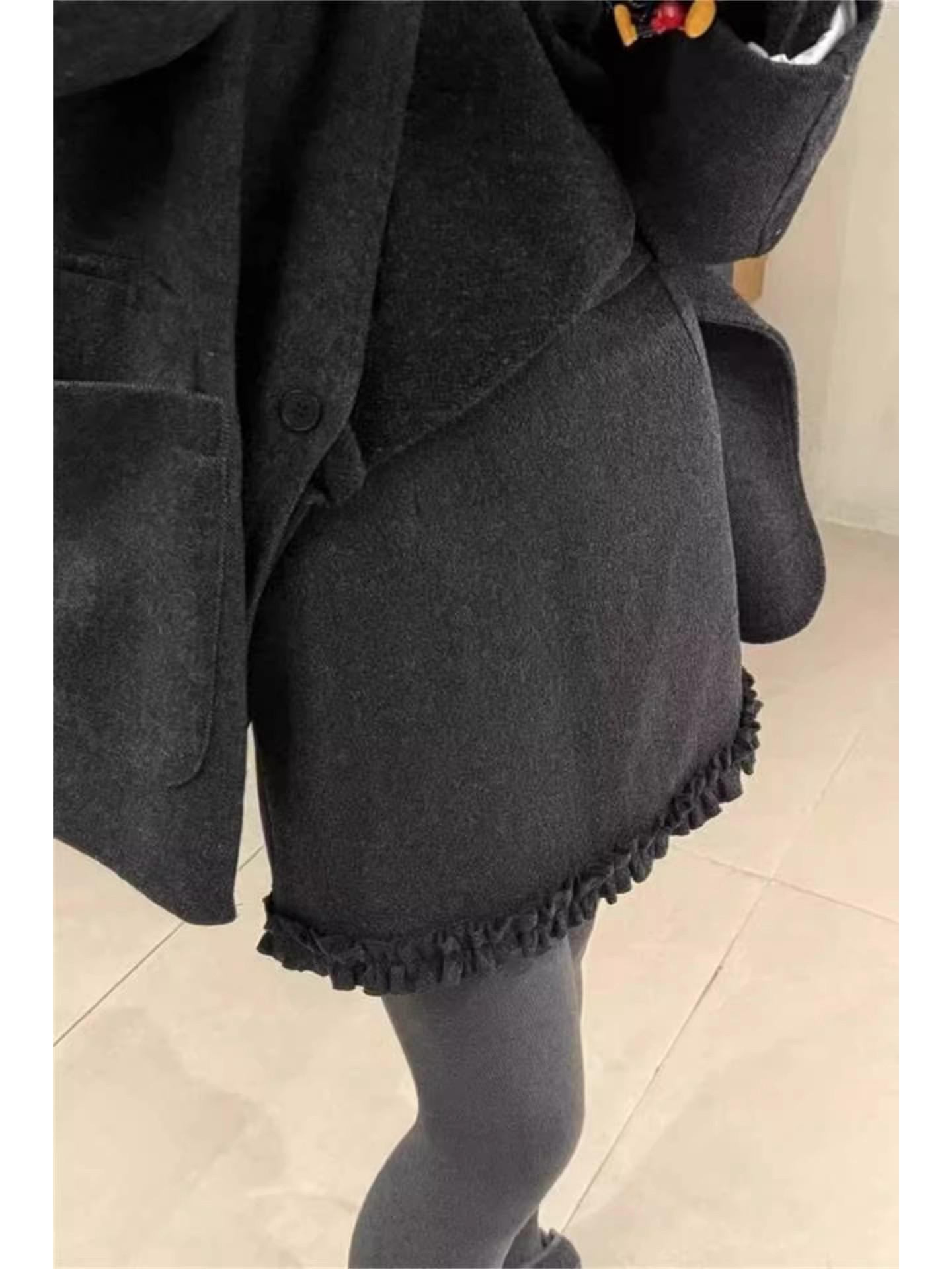 Plus Size Korean Grey Woolen Ruffled High Waist Skirt - Women s Autumn/Winter Slimming Style XL (Approx. 59-64 kg)
Plus Size Korean Grey Woolen Ruffled High Waist Skirt - Women s Autumn/Winter Slimming Style XL (Approx. 59-64 kg)