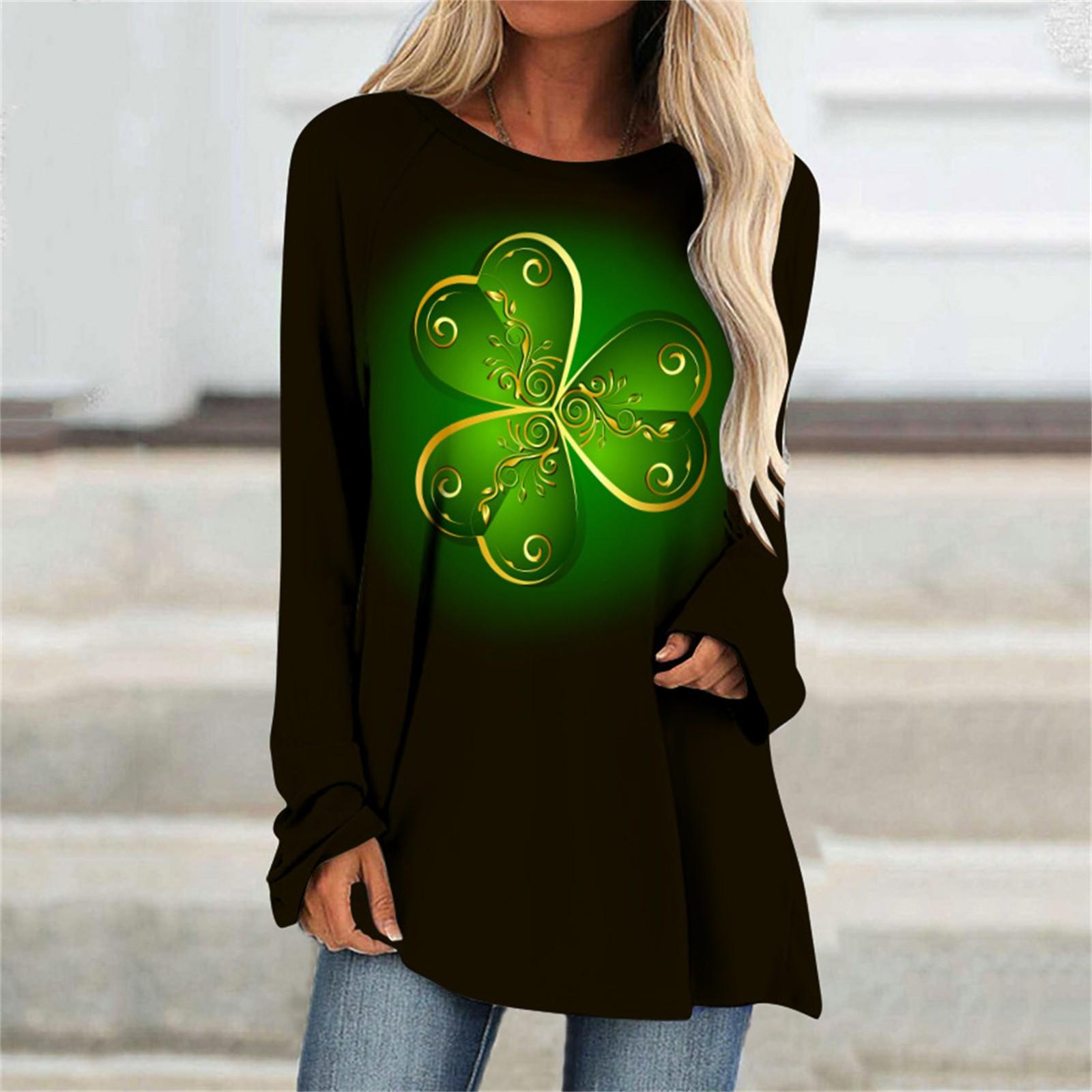 Модные женские повседневные свободные футболки с круглым вырезом и длинными рукавами с принтом, топы XXL чёрный
Модные женские повседневные свободные футболки с круглым вырезом и длинными рукавами с принтом, топы XXL чёрный