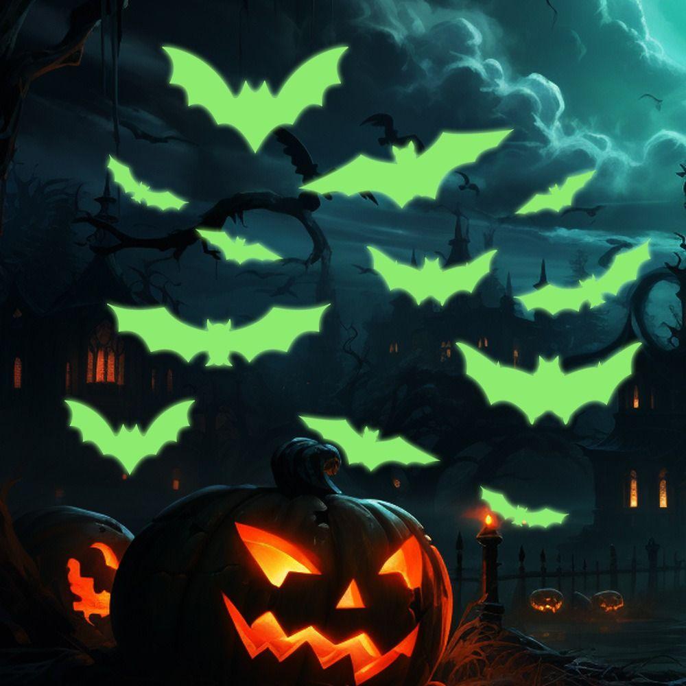 12pcs PVC Halloween Luminous Stickers Funny Night Glow Bat Decal Children s Room красный
12pcs PVC Halloween Luminous Stickers Funny Night Glow Bat Decal Children s Room красный