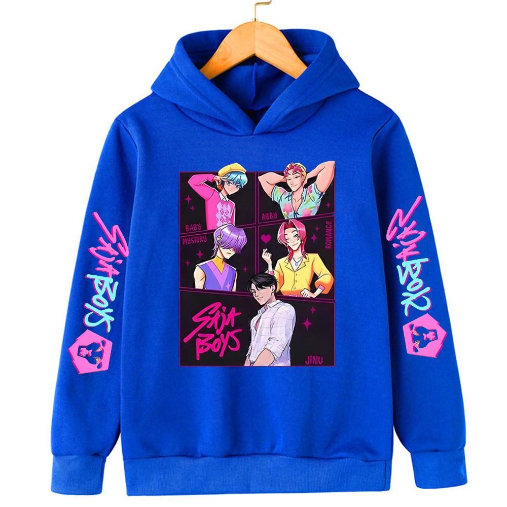 Korean Saja Boys K-pop Devil Hunter Printed Hooded Sweatshirt, A Fashionable Casual Top for Both Boys and Girls in Autumn 160
Korean Saja Boys K-pop Devil Hunter Printed Hooded Sweatshirt, A Fashionable Casual Top for Both Boys and Girls in Autumn 160