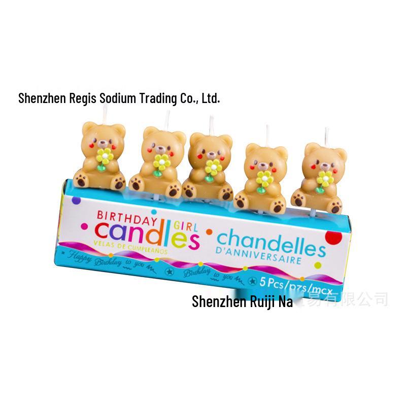 Retro Heart & Bear Birthday Cake Candles for Kids - Festive Decorations Standard Size
Retro Heart & Bear Birthday Cake Candles for Kids - Festive Decorations Standard Size