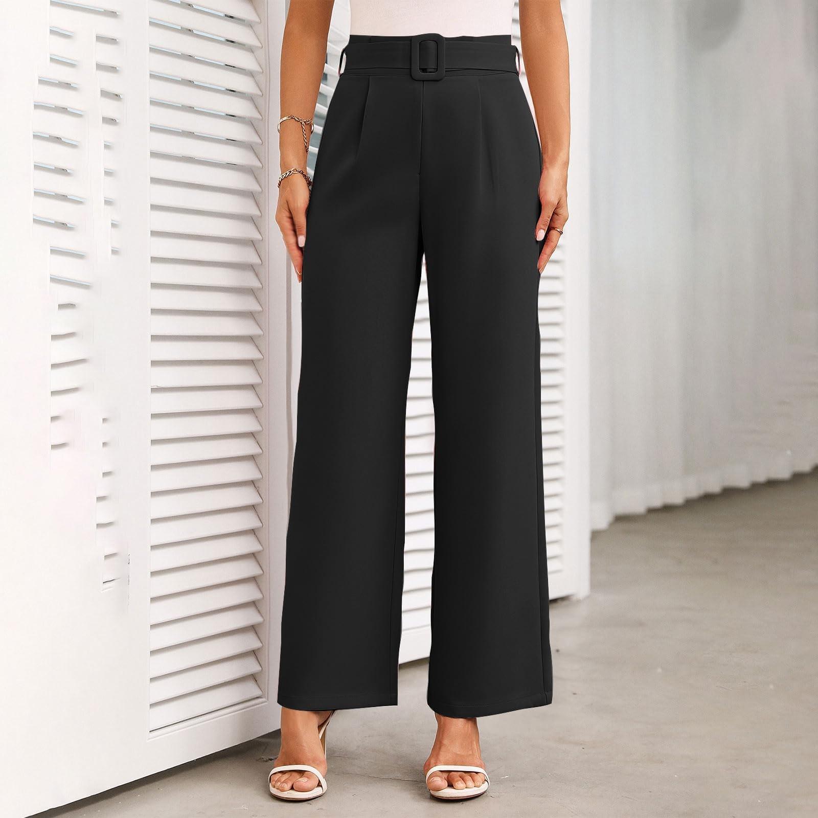 Женские модные однотонные брюки кэжуал с высокой посадкой и прямыми штанинами L чёрный
Женские модные однотонные брюки кэжуал с высокой посадкой и прямыми штанинами L чёрный