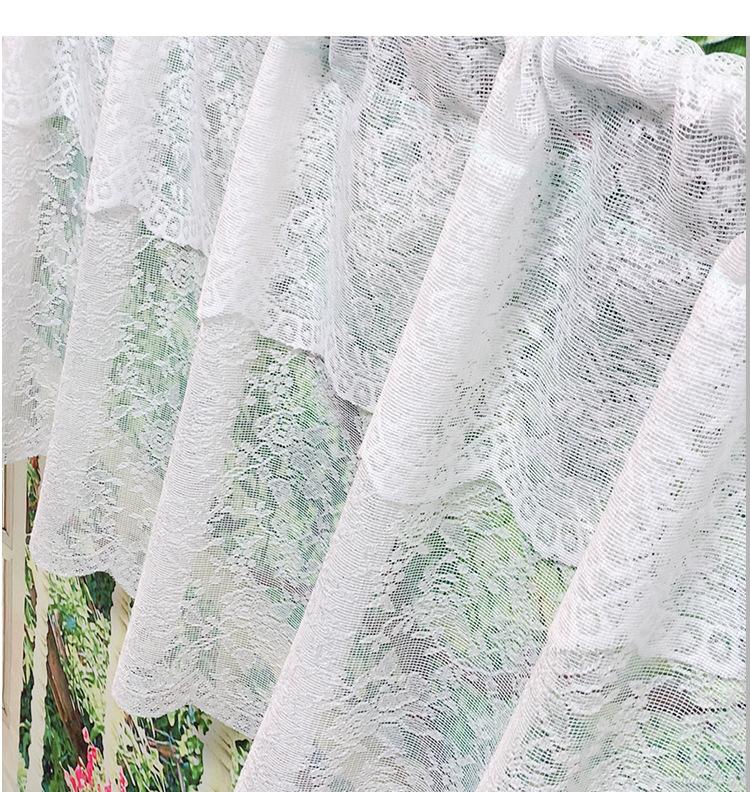 European-style kitchen partition curtain printed with white lace window curtain alcove short curtain 1 білий
European-style kitchen partition curtain printed with white lace window curtain alcove short curtain 1 білий